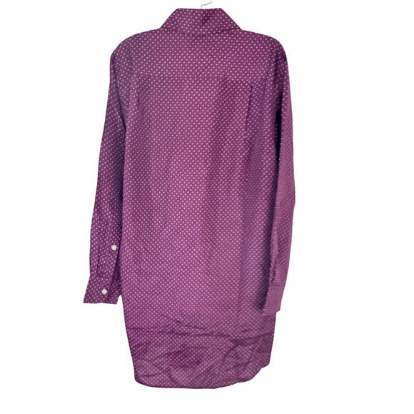 New THAKOON Silk Wrap Tie Shirt Dress Martin White Polka Dot Button Front Sz S - Picture 12 of 15